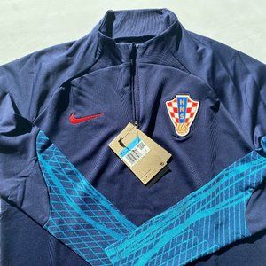 Croatia Nike Strike Dri-Fit Training Top - Blackened Blue/University Red (NWT)